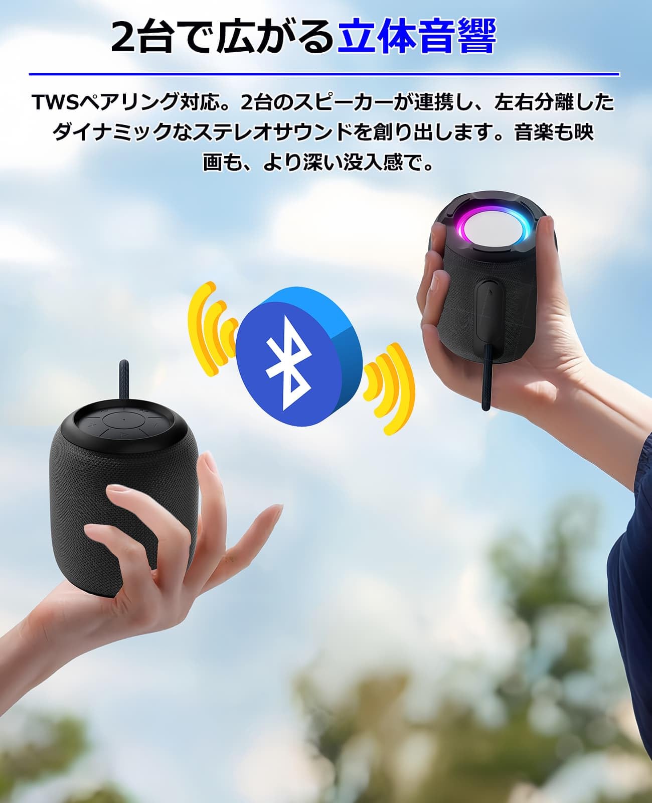 Amazon.co.jp: Bluetooth スピーカー ワイヤレススピーカー 【2026年新
